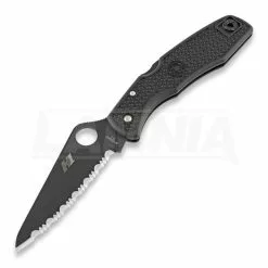 Spyderco Pacific Salt Folding Knife, Spyderedge, Black C91SBBK