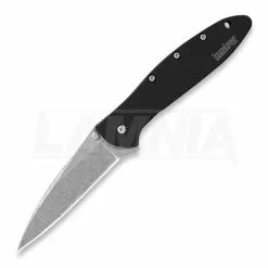 Kershaw Leek Folding Knife, Stonewashed 1660SWBLK