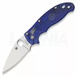 Spyderco Manix 2 Lightweight Translucent Blue Folding Knife C101PBL2