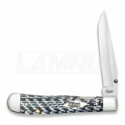Case Cutlery Kickstart Trapper White/Blk CF Folding Knife 38921