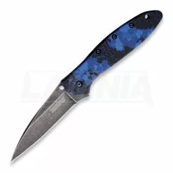 Kershaw Leek A/O Digital Blue BW Folding Knife 1660DBLU