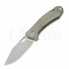 GiantMouse ACE Grand Green Canvas Micarta Folding Knife