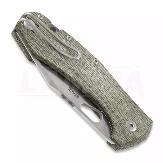 GiantMouse ACE Grand Green Canvas Micarta Folding Knife - Image 3
