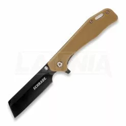 Schrade Ultra Glide Linerlock Folding Knife, Brown