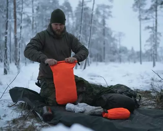 Savotta Rolltop Stuffsack 40L, Mesh - Image 4