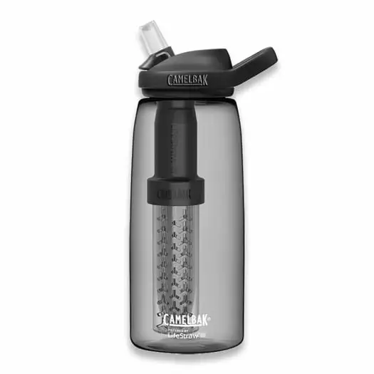 CamelBak Eddy+ 1L LifeStraw, Charcoal