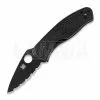 Spyderco Persistence Lightweight Black Blade Folding Knife, Spyderedge C136SBBK