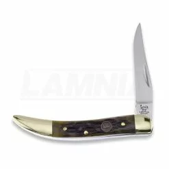 Hen & Rooster Toothpick Antique Green Folding Knife